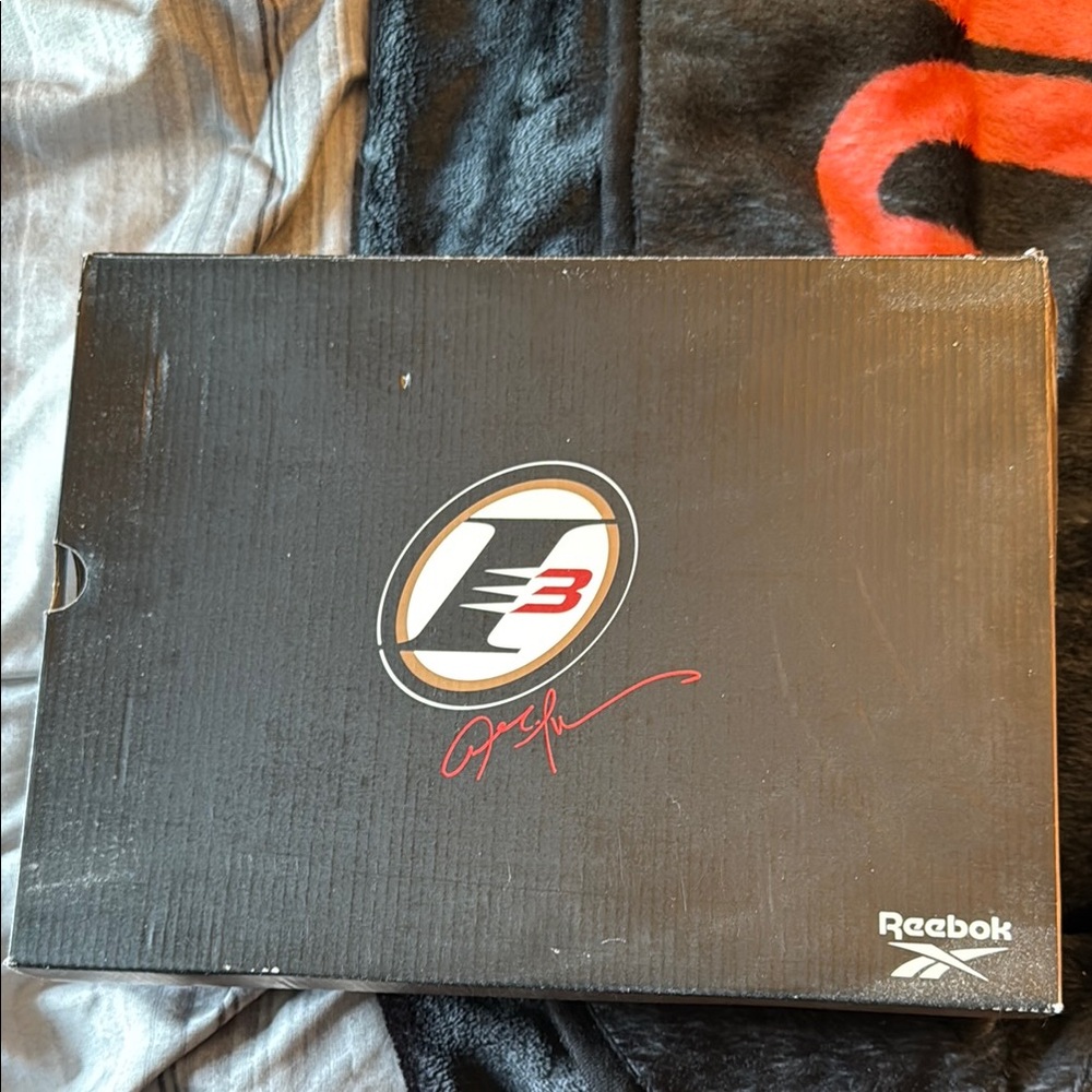 Reebok Black Shoe Box with Signature Logo